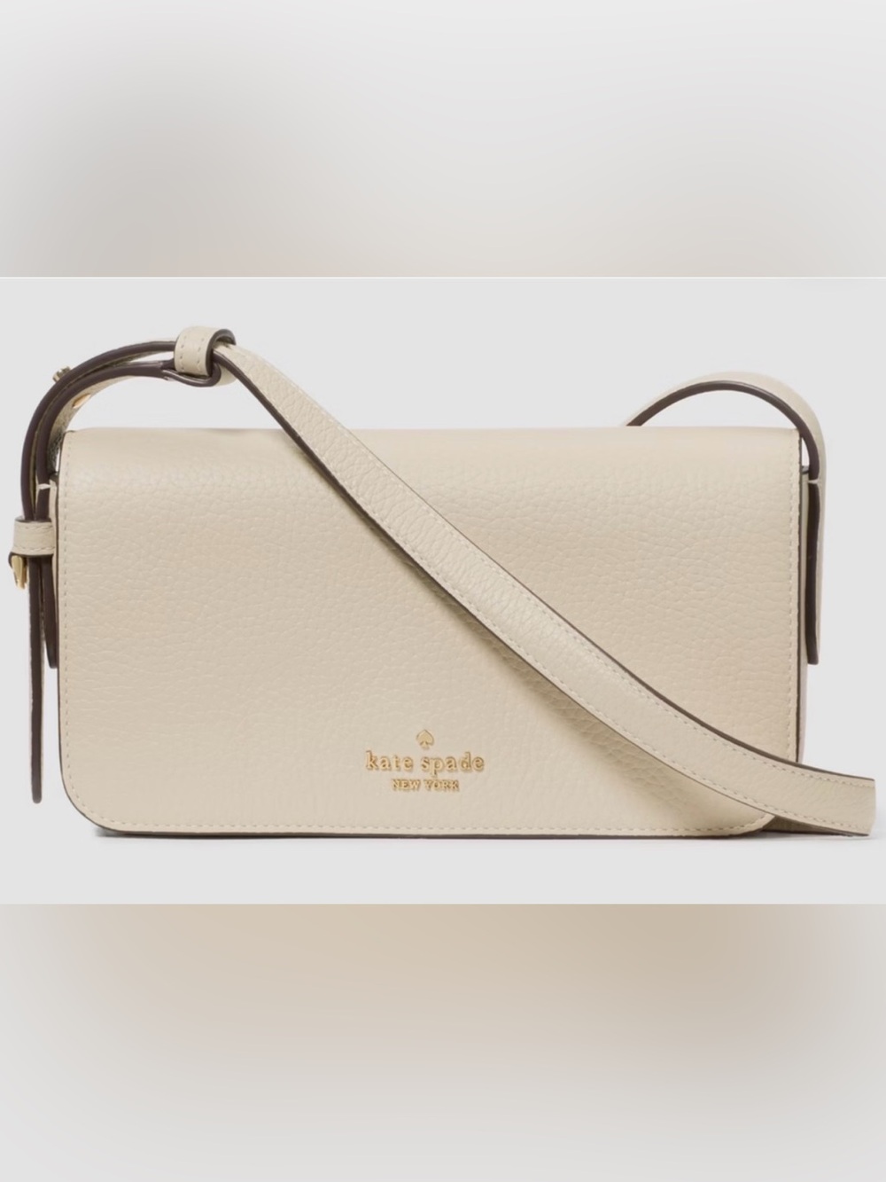 NWT Kate spade JULIETTE PEBBLED LEATHER WALLE, Color: Light Sand, STYLE: KM565